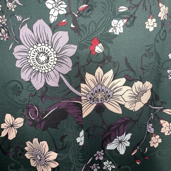 Chico's Floral Jacket Cardigan Tie Sleeves Art To Wear Blazer Size 2 Or 12/14 - Picture 8 of 14